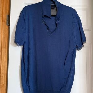 Banana Republic Blue Men's Shirt. 100% wool